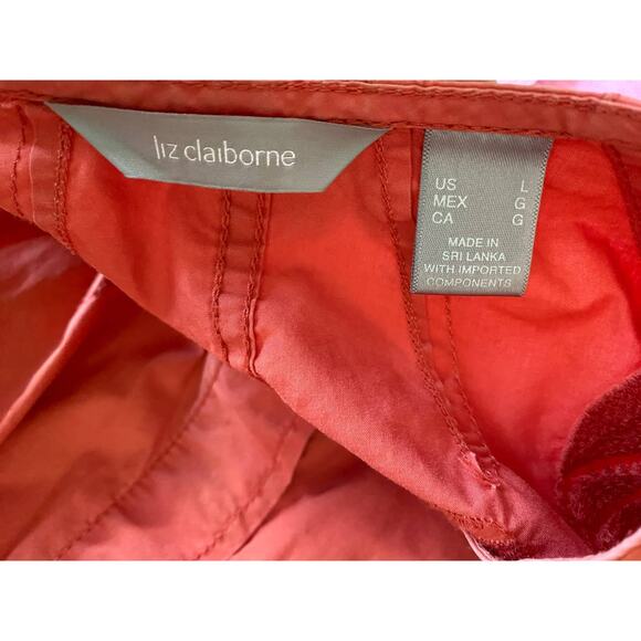 Liz Claiborne Womens Salmon Pink Jacket Large with Pockets - Picture 3 of 11